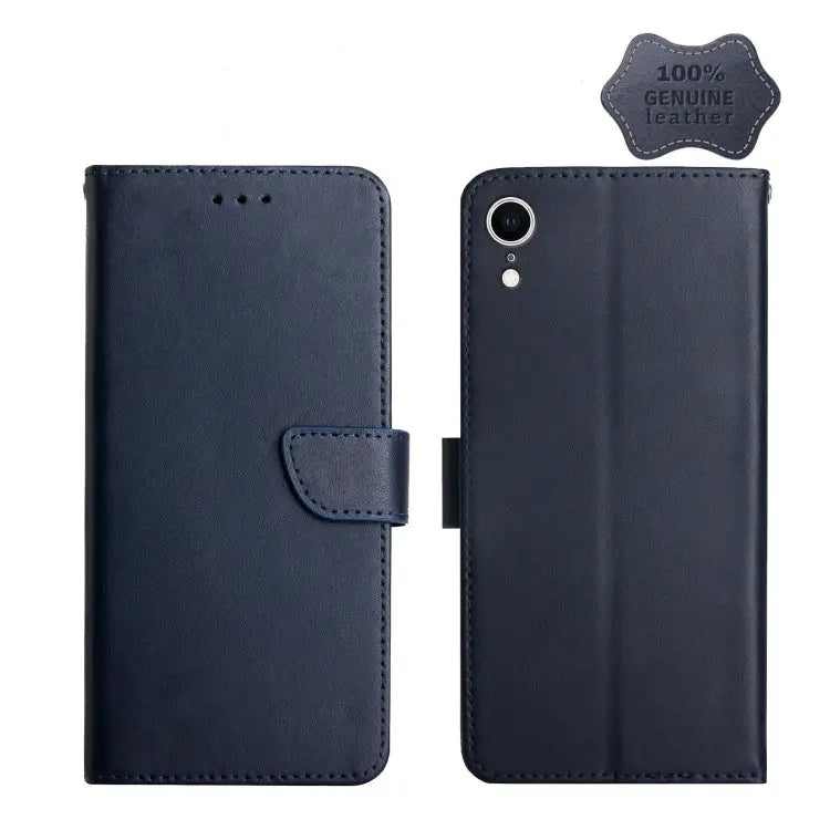 Genuine Leather Fingerprint-proof Horizontal Flip Phone Case For iPhone X For iPhone XR For iPhone XS Max - For iPhone