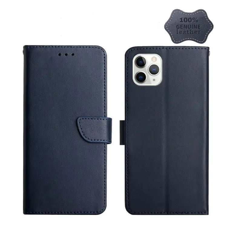 Genuine Leather Fingerprint-proof Horizontal Flip Phone Case For iPhone 7 For iPhone 7 Plus For iPhone 11 For iPhone 11