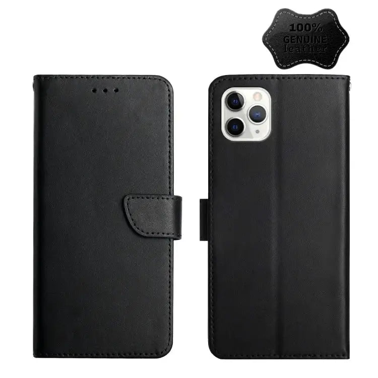 Genuine Leather Fingerprint-proof Horizontal Flip Phone Case For iPhone 7 For iPhone 7 Plus For iPhone 11 For iPhone 11