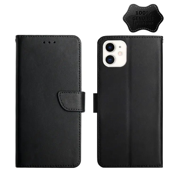 Genuine Leather Fingerprint-proof Horizontal Flip Phone Case For iPhone 7 For iPhone 7 Plus For iPhone 11 For iPhone 11