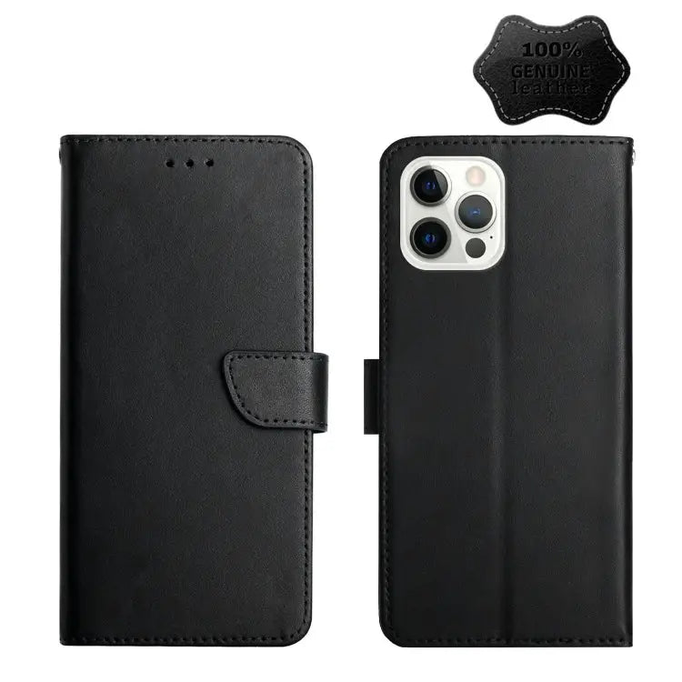 Genuine Leather Fingerprint-proof Horizontal Flip Phone Case For iPhone 7 For iPhone 7 Plus For iPhone 11 For iPhone 11