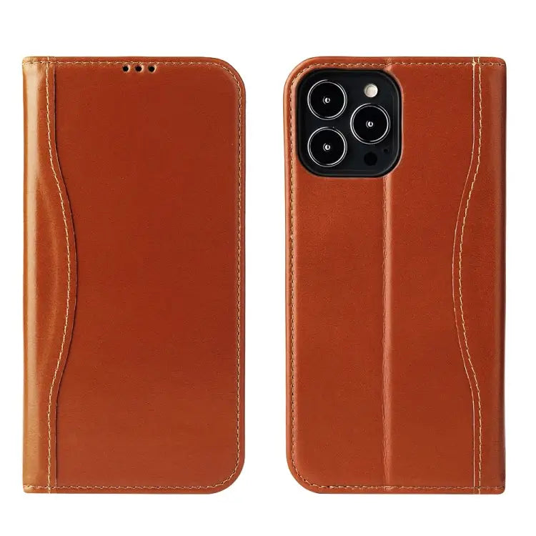 Genuine Leather Horizontal Flip Leather Case with Holder & Card Slots & Wallet For iPhone 13 mini For iPhone 13