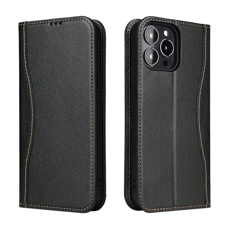 Genuine Leather Horizontal Flip Leather Case with Holder & Card Slots & Wallet For iPhone 13 mini For iPhone 13