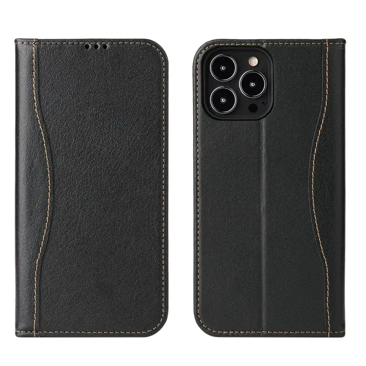 Genuine Leather Horizontal Flip Leather Case with Holder & Card Slots & Wallet For iPhone 13 mini For iPhone 13
