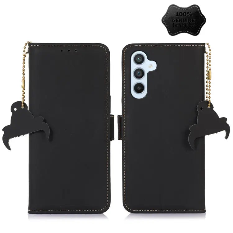 Genuine Leather Magnetic RFID Leather Phone Case For Samsung Galaxy S22 Ultra 5G For Samsung Galaxy S23+ 5G For Samsung