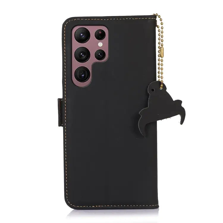 Genuine Leather Magnetic RFID Leather Phone Case For Samsung Galaxy S22 Ultra 5G For Samsung Galaxy S23+ 5G For Samsung