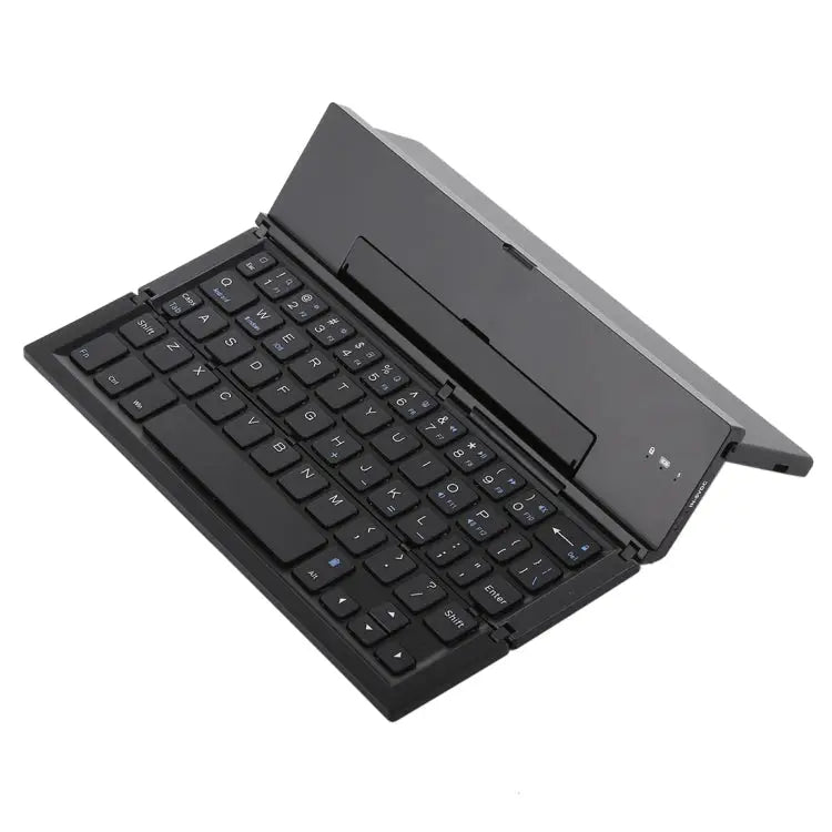 GK608 Ultra-thin Foldable Bluetooth V3.0 Keyboard Built-in Holder Support Android / iOS / Windows System GK608 (Black)