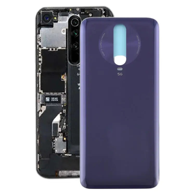 Glass Material Battery Back Cover for Xiaomi Redmi K30 5G - For Xiaomi Redmi K30 5G(Glass Material) / Purple