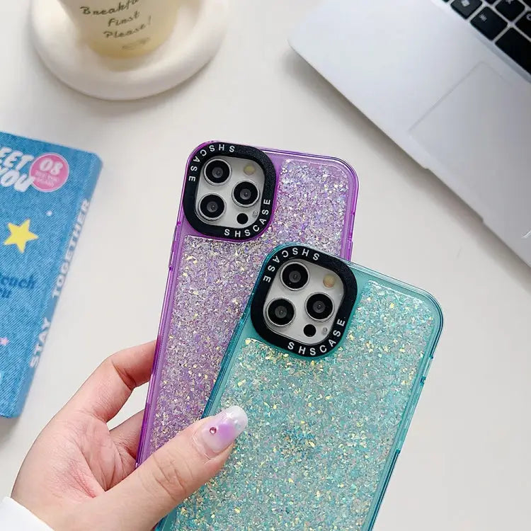Glitter Epoxy Shockproof Phone Case For iPhone 15 Pro Max For iPhone 15 Pro For iPhone 15 Plus For iPhone 15 For iPhone