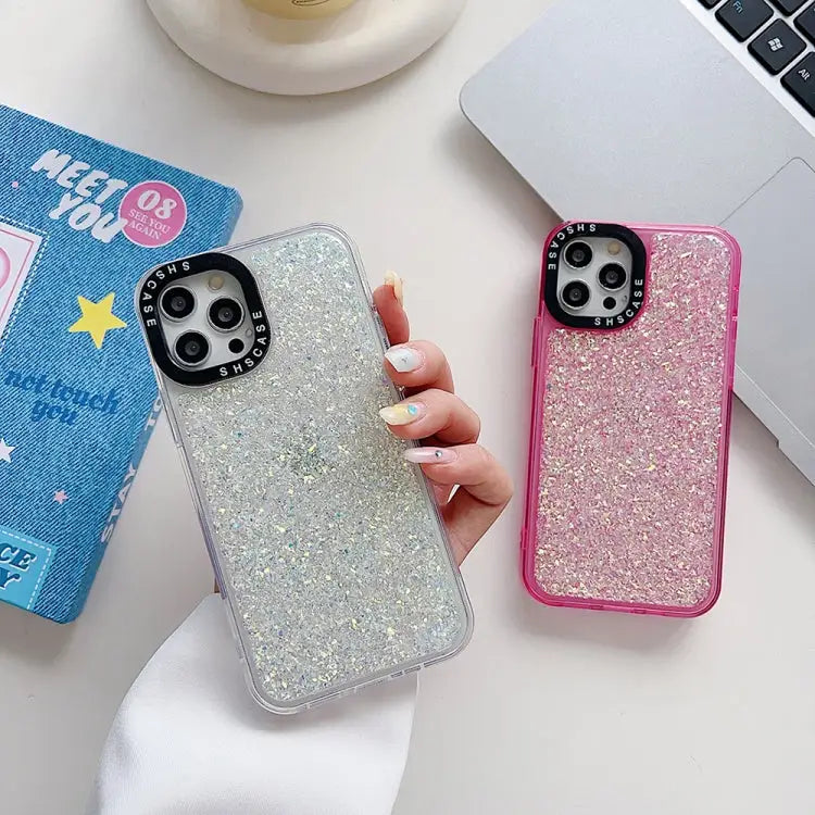 Glitter Epoxy Shockproof Phone Case For iPhone 15 Pro Max For iPhone 15 Pro For iPhone 15 Plus For iPhone 15 For iPhone