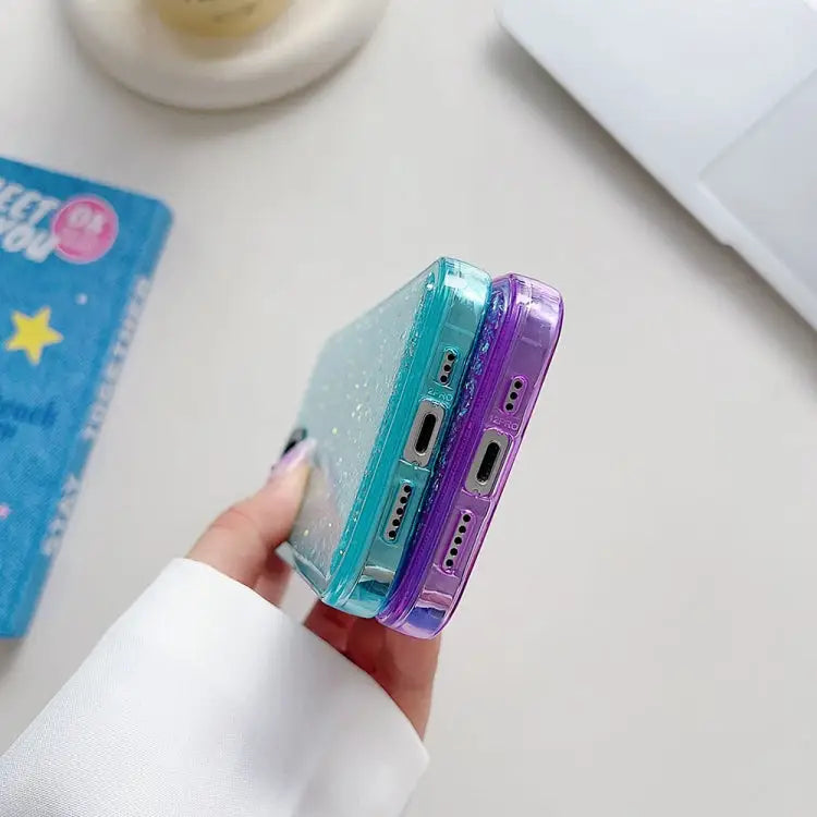 Glitter Epoxy Shockproof Phone Case For iPhone 15 Pro Max For iPhone 15 Pro For iPhone 15 Plus For iPhone 15 For iPhone