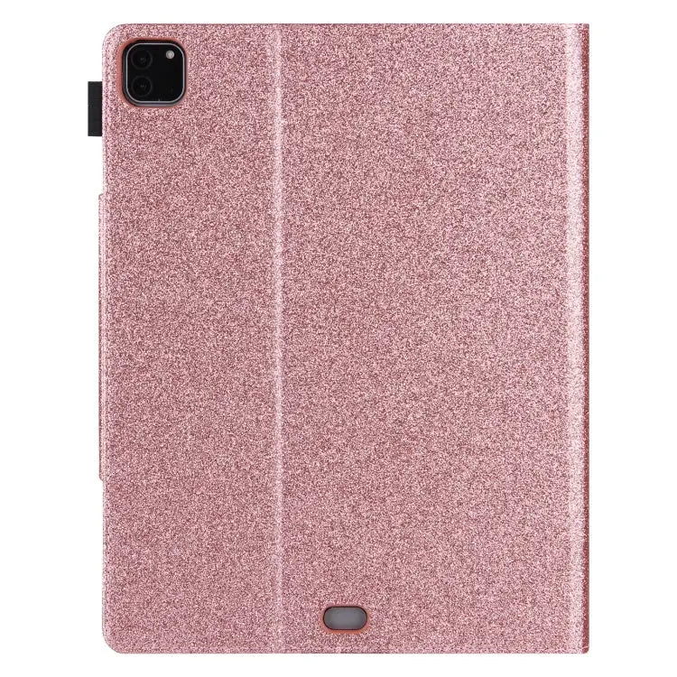 Glitter Powder Horizontal Flip Leather Case with Holder & Card Slot & Photo Frame & Wallet For iPad Pro 12.9 2022