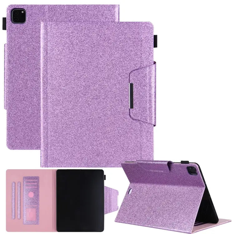 Glitter Powder Horizontal Flip Leather Case with Holder & Card Slot & Photo Frame & Wallet For iPad Pro 12.9 2022