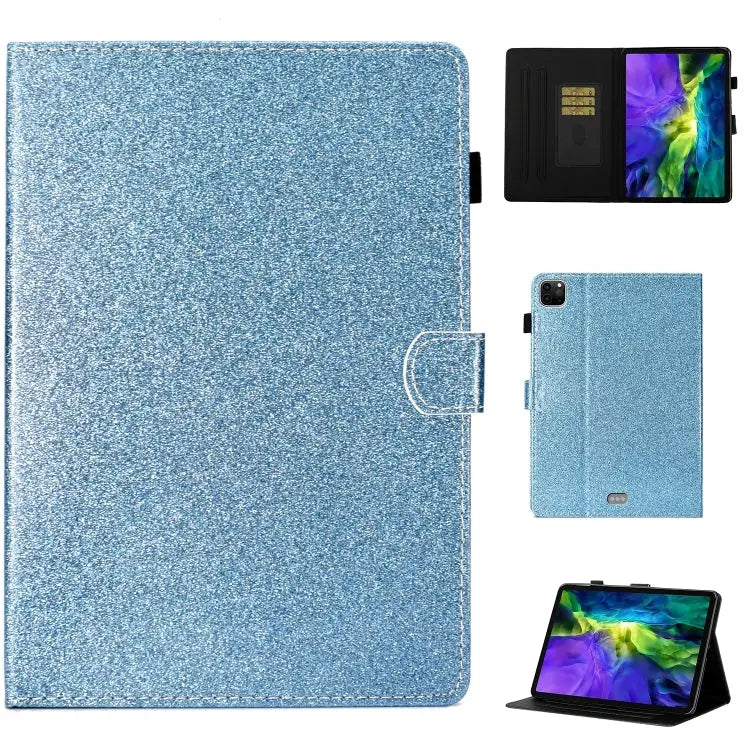 Glitter Smart Leather Tablet Case For iPad Pro 11 2024 - For iPad Pro 11 2024 / Blue - Apple Accessories