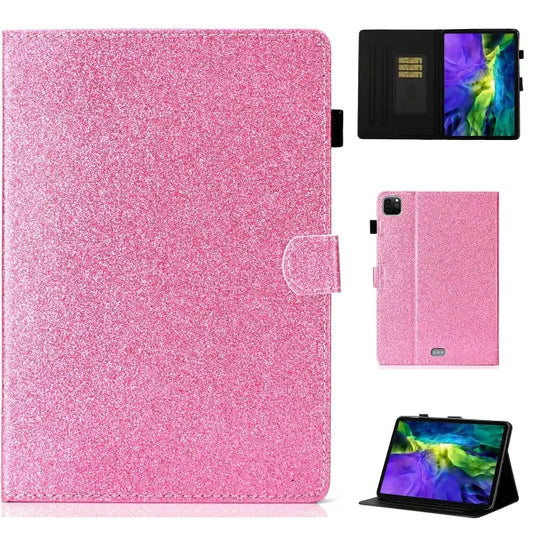 Glitter Smart Leather Tablet Case For iPad Pro 11 2024 - For iPad Pro 11 2024 / Pink - Apple Accessories