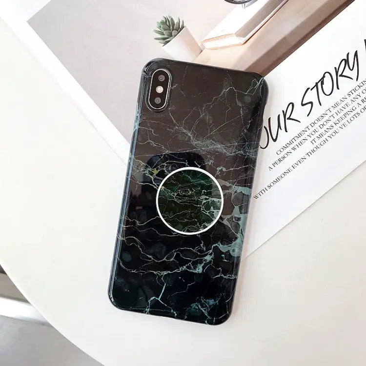 Glossy Marble Folding Bracket Anti-drop TPU Case for iPhone XR Z30 Z6 Z7 Z23 Z16 Z4 Z31 Z29 Z1 Z26 Z9 Z3 Z2 Z27 Z32 Z11