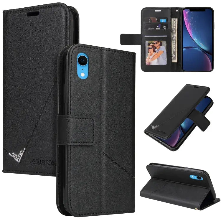 GQUTROBE Right Angle Leather Phone Case For iPhone 11 Pro For iPhone 11 Pro Max For iPhone X / XS For iPhone XR