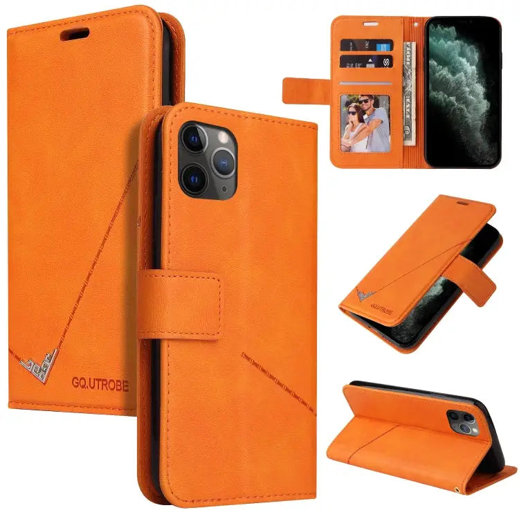 GQUTROBE Right Angle Leather Phone Case For iPhone 11 Pro For iPhone 11 Pro Max For iPhone X / XS For iPhone XR