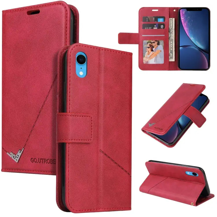 GQUTROBE Right Angle Leather Phone Case For iPhone 11 Pro For iPhone 11 Pro Max For iPhone X / XS For iPhone XR