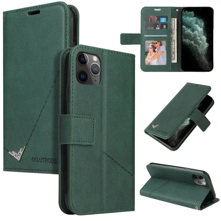 GQUTROBE Right Angle Leather Phone Case For iPhone 11 Pro For iPhone 11 Pro Max For iPhone X / XS For iPhone XR
