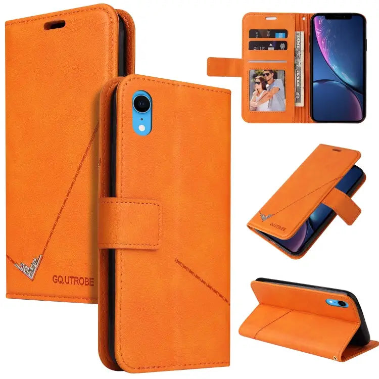 GQUTROBE Right Angle Leather Phone Case For iPhone 11 Pro For iPhone 11 Pro Max For iPhone X / XS For iPhone XR