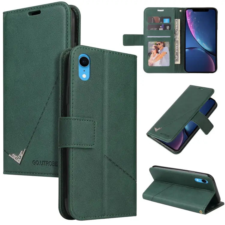 GQUTROBE Right Angle Leather Phone Case For iPhone 11 Pro For iPhone 11 Pro Max For iPhone X / XS For iPhone XR