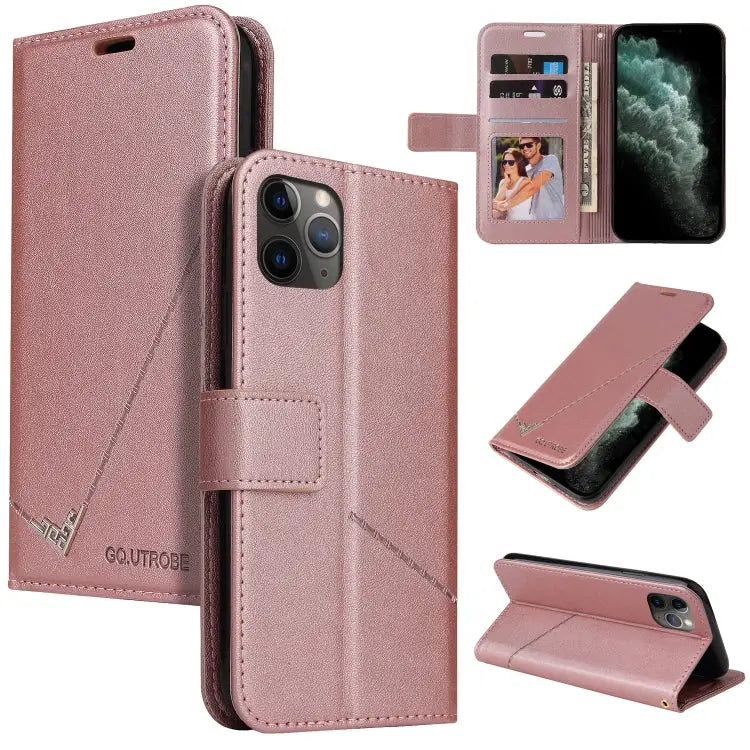 GQUTROBE Right Angle Leather Phone Case For iPhone 11 Pro For iPhone 11 Pro Max For iPhone X / XS For iPhone XR