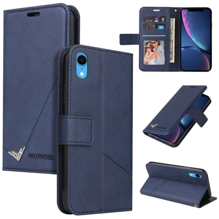 GQUTROBE Right Angle Leather Phone Case For iPhone 11 Pro For iPhone 11 Pro Max For iPhone X / XS For iPhone XR