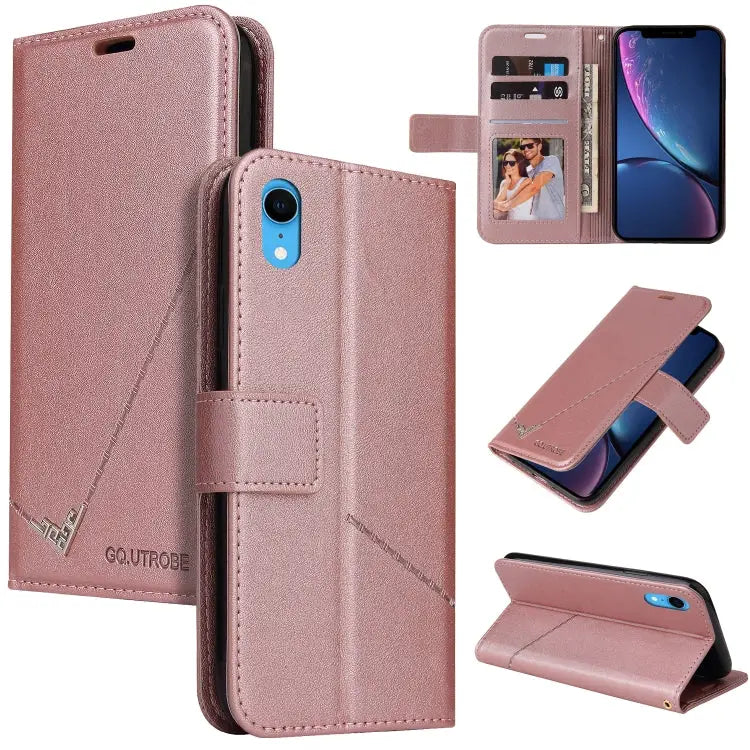 GQUTROBE Right Angle Leather Phone Case For iPhone 11 Pro For iPhone 11 Pro Max For iPhone X / XS For iPhone XR
