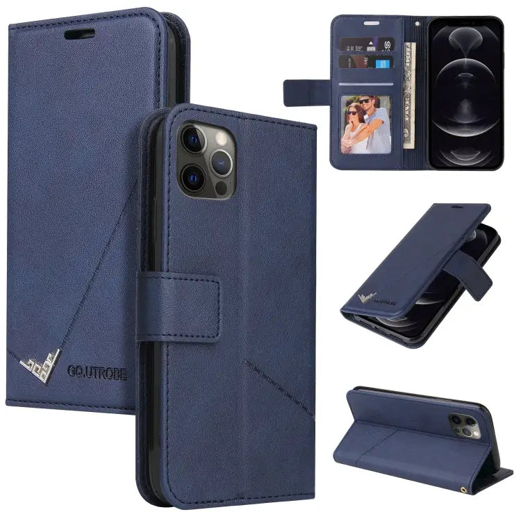 GQUTROBE Right Angle Leather Phone Case For iPhone 12 mini For iPhone 12 Pro For iPhone 12 Pro Max For iPhone 11