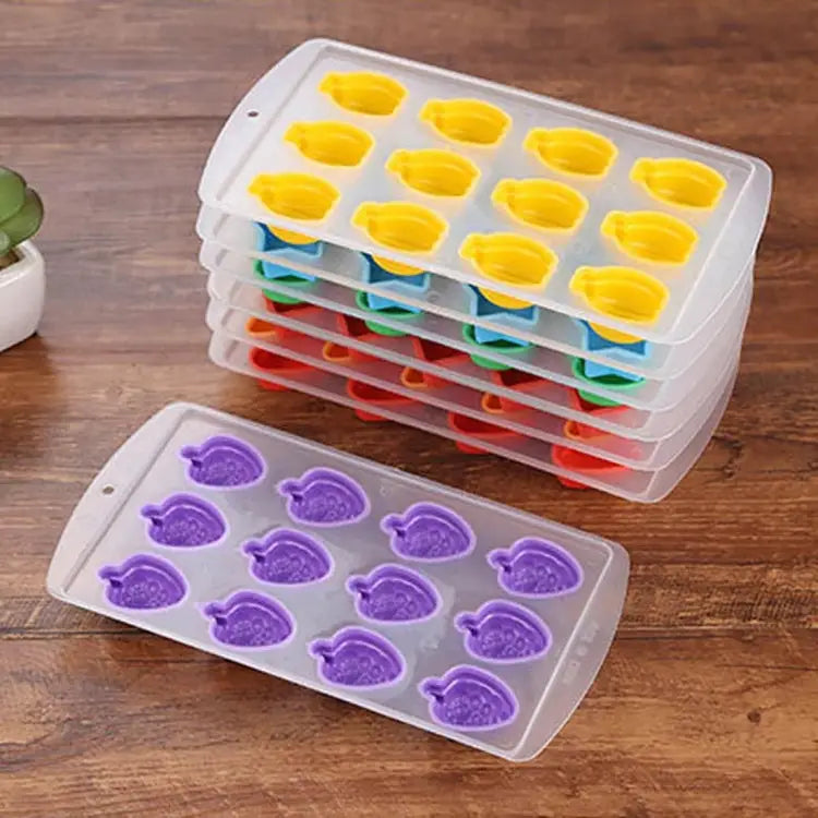 Grape Shaped Silicon Ice Cube Tray / Ice Mold Random Color Grape Shaped - Grape Shaped