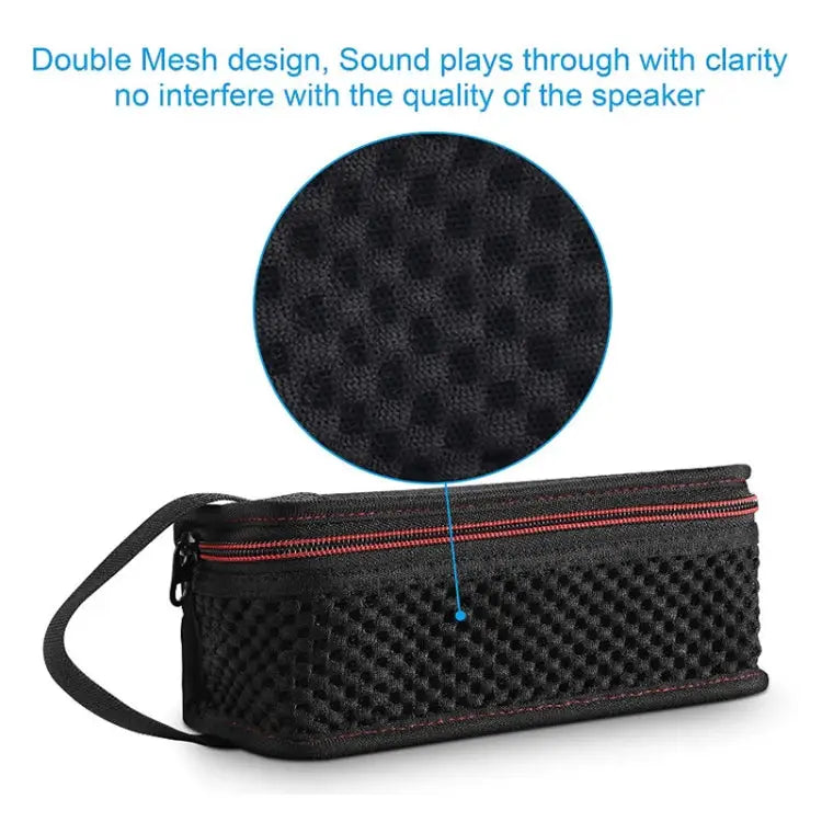 Grid Breathable Hole Speaker Storage Bag Protective Cover For Anker SoundCore Boost - For Anker SoundCore Boost
