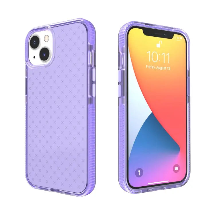 Grid Pattern Shockproof Transparent TPU Phone Case For iPhone 13 Pro Max For iPhone 13 Pro For iPhone 13 For iPhone 13