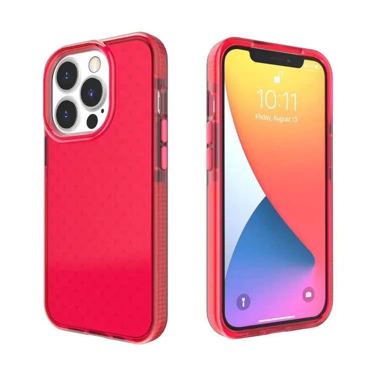 Grid Pattern Shockproof Transparent TPU Phone Case For iPhone 13 Pro Max For iPhone 13 Pro For iPhone 13 For iPhone 13