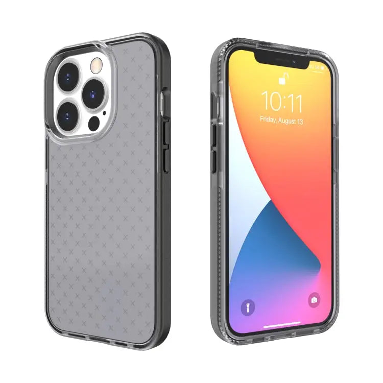 Grid Pattern Shockproof Transparent TPU Phone Case For iPhone 13 Pro Max For iPhone 13 Pro For iPhone 13 For iPhone 13