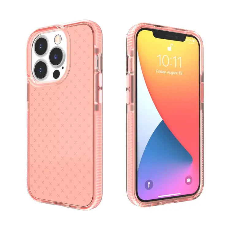 Grid Pattern Shockproof Transparent TPU Phone Case For iPhone 13 Pro Max For iPhone 13 Pro For iPhone 13 For iPhone 13