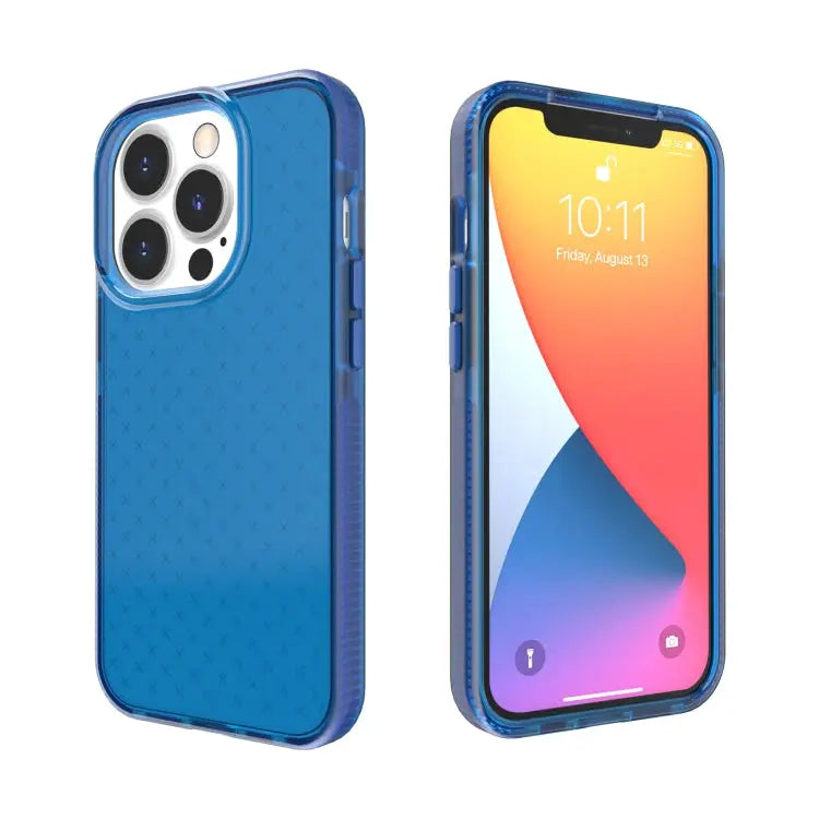Grid Pattern Shockproof Transparent TPU Phone Case For iPhone 13 Pro Max For iPhone 13 Pro For iPhone 13 For iPhone 13