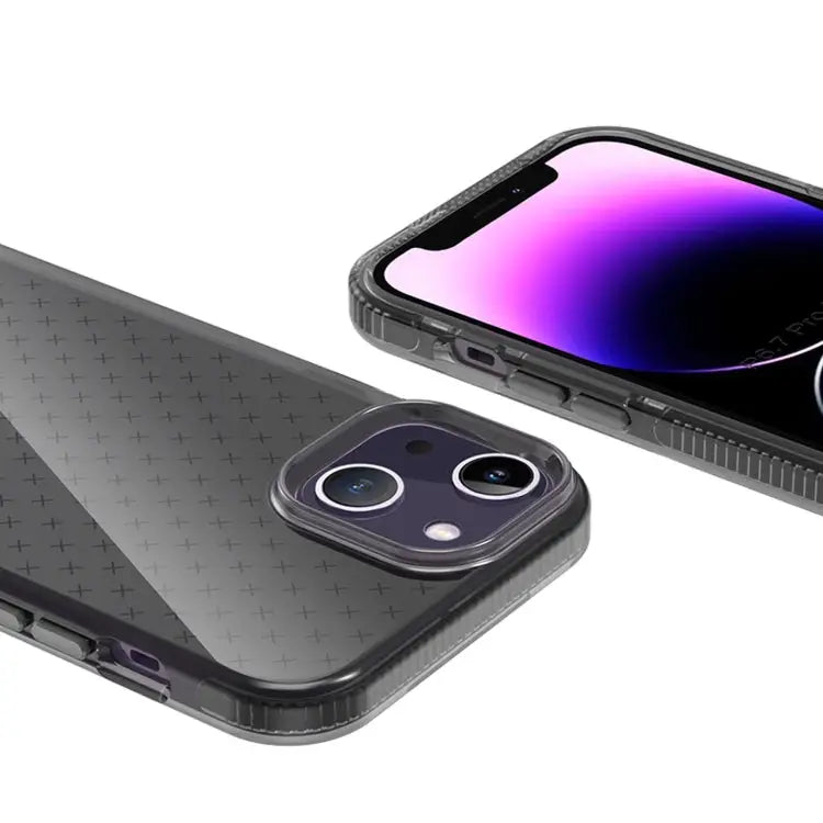 Grid Pattern Transparent TPU Phone Case For iPhone 14 For iPhone 14 Plus For iPhone 14 Pro For iPhone 14 Pro Max