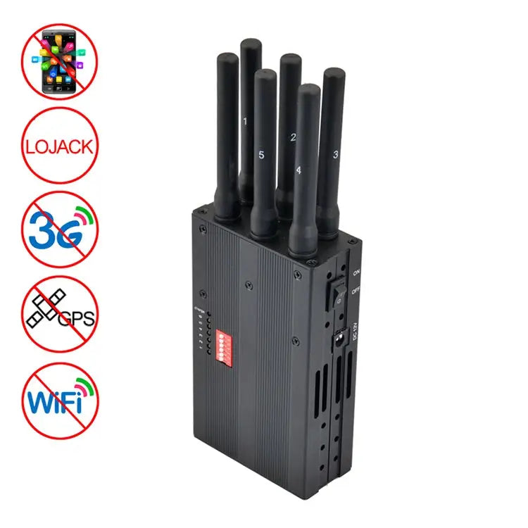 GSM / CDMA / DCS / PCS / 3G / Wifi / GPS / LOJACK Mobile Phone Signal Breaker / Jammer / Isolator Coverage: 20meters