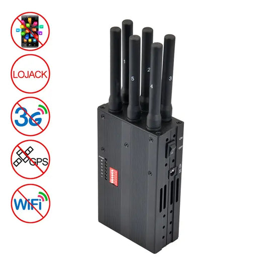 GSM / CDMA / DCS / PCS / 3G / Wifi / GPS / LOJACK Mobile Phone Signal Breaker / Jammer / Isolator Coverage: 20meters