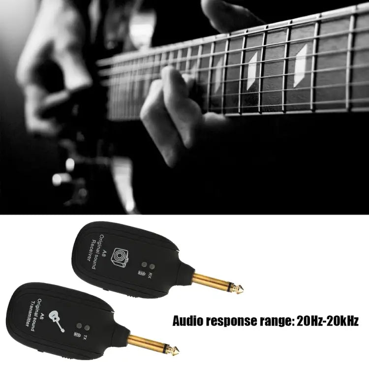 Guitar Wireless Transmitter Receiver A8 Electric Guitar Wireless Connection System Pickups Guitar Wireless Transmitter
