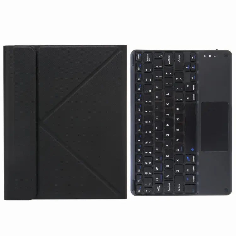 H-097C Touch Bluetooth Keyboard Leather Case with Rear Three-fold Holder For iPad 9.7 2018 & 2017 For iPad Pro 11 inch