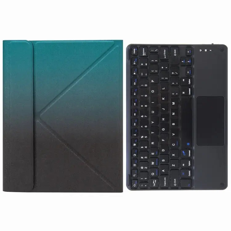 H-097C Touch Bluetooth Keyboard Leather Case with Rear Three-fold Holder For iPad 9.7 2018 & 2017 For iPad Pro 11 inch