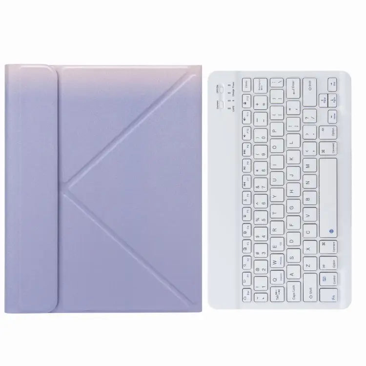 H-102 Bluetooth Keyboard Leather Case with Rear Three-fold Holder For iPad 10.2 2020 & 2019 / Pro 10.5 inch For iPad