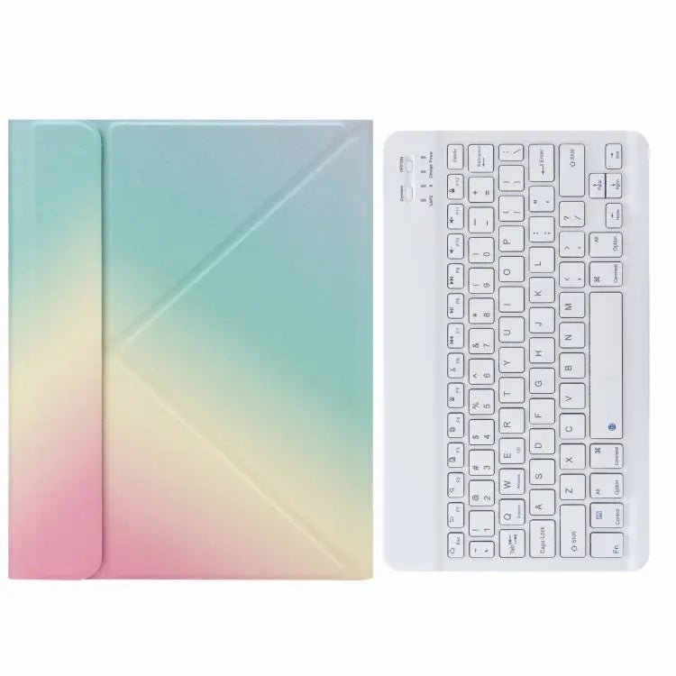 H-102 Bluetooth Keyboard Leather Case with Rear Three-fold Holder For iPad 10.2 2020 & 2019 / Pro 10.5 inch For iPad