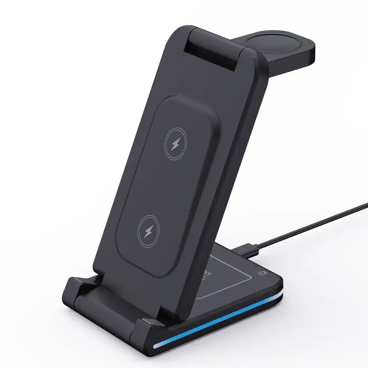 H28 15W 5 in 1 Folding Multifunctional Wireless Charger H28 - H28 / Black - Apple Accessories