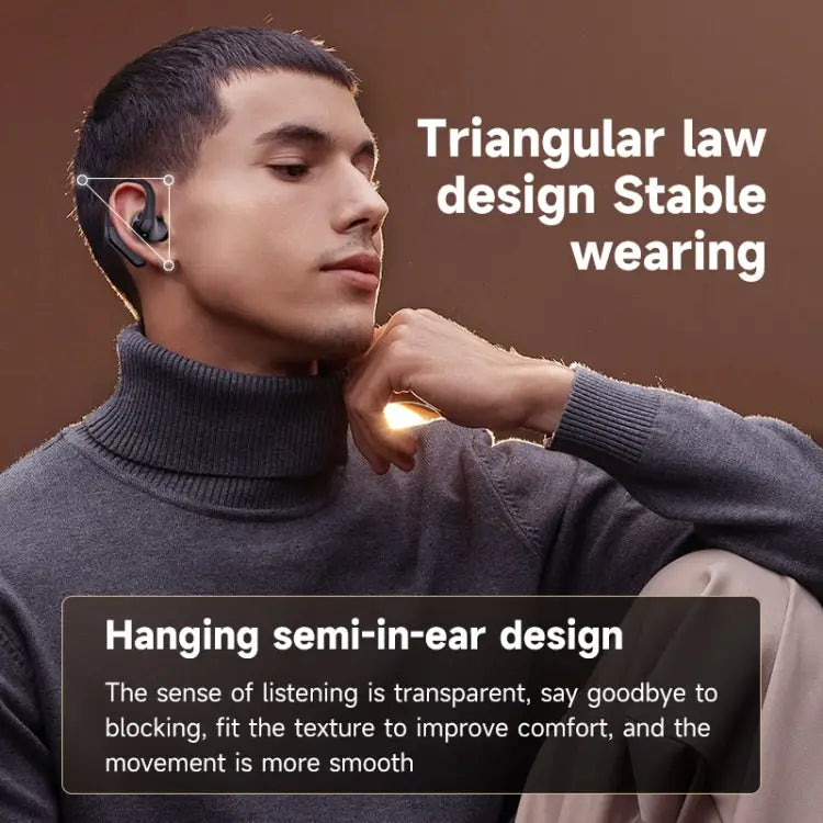 Half In-Ear Bluetooth Earphones Wireless Sports On-Ear Earphone AIR6 - AIR6 / Black - Apple Accessories