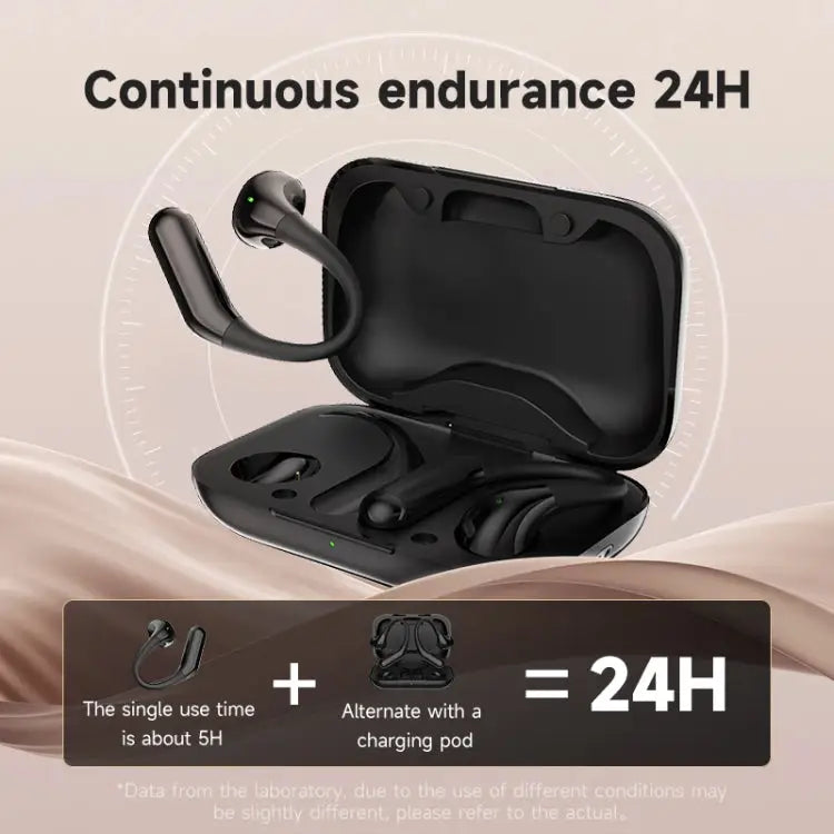 Half In-Ear Bluetooth Earphones Wireless Sports On-Ear Earphone AIR6 - AIR6 / Black - Apple Accessories
