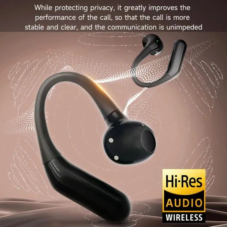 Half In-Ear Bluetooth Earphones Wireless Sports On-Ear Earphone AIR6 - AIR6 / Black - Apple Accessories