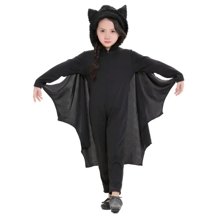 Halloween Costume Children Jumpsuit Bat Style Cosplay Costumes Stage Suit Size:XL Suggested Height:140-155cm Size: XL